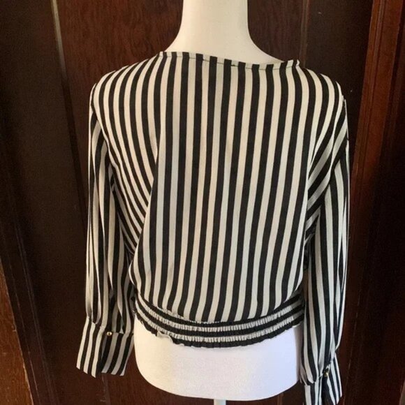 OLM Vertical Striped Blouse, Medium - Picture 5 of 5